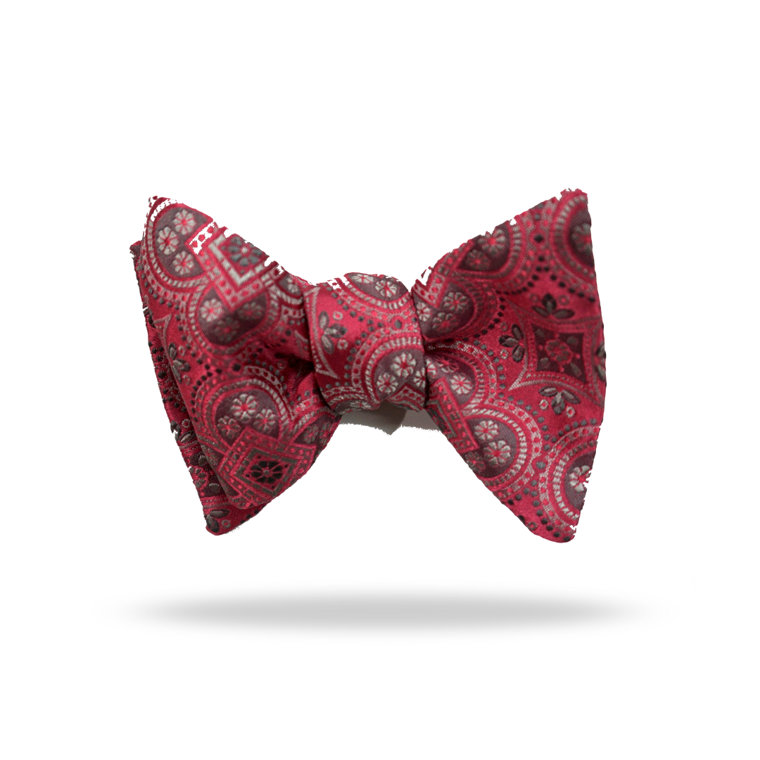 Red Celtic - 100% Silk Bow Tie - Moulins