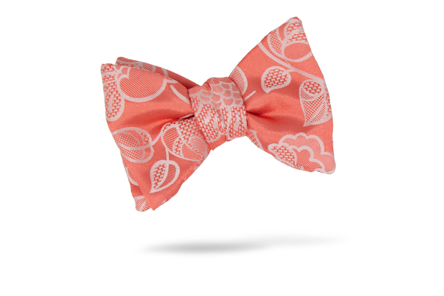 Pink Floral 100% Silk Bow Tie - Kiana