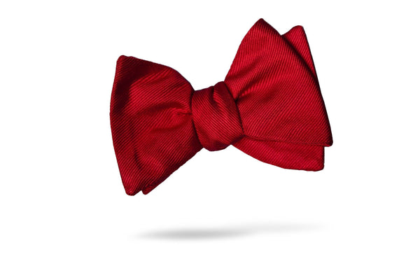 Red Faille 100% Silk Bow Tie - Assisi