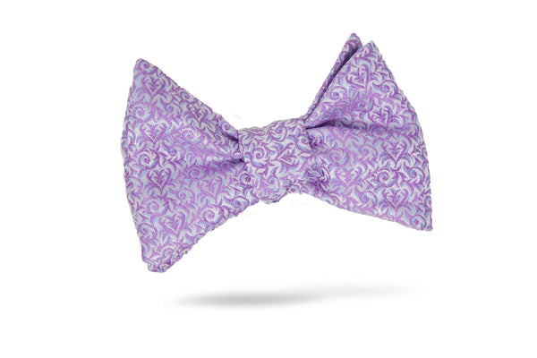 Purple Vine 100% Silk Bow Tie - Manila